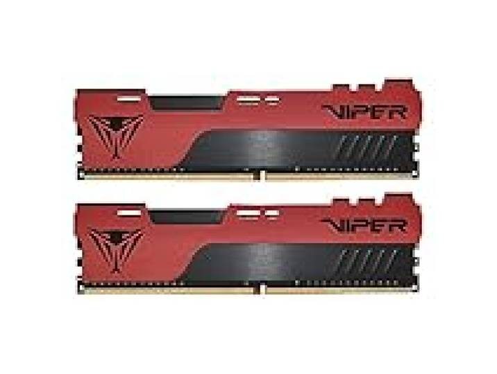 Patriot Memory Viper Elite II DDR4 3200 32Go (2x16Go) C18 Mémoire RAM Haute Performance XMP 2.0 Noir/Rouge
