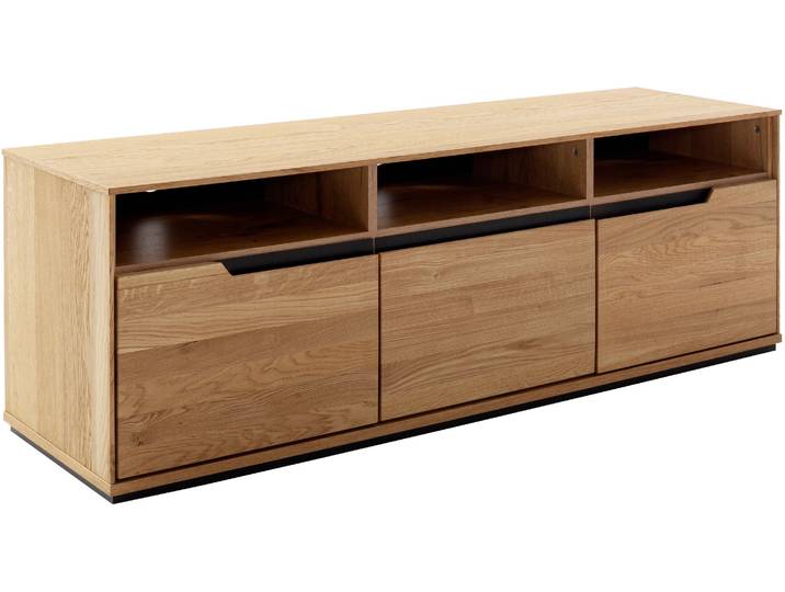 TV-Board MCA LIVING Araya Lowboard , braun (holzfarben), B:152,5cm H:51cm T:45,5cm, Holzwerkstoff, Massivholz, Sideboards, TV-Board, Schubkasten gedämpft