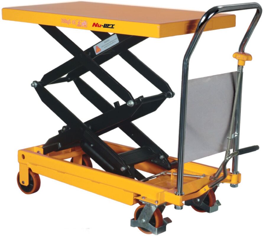 B2B Partner Scherenhubtisch TFD, Tragfähigkeit 350 kg, Hubbereich 355 - 1300 mm
