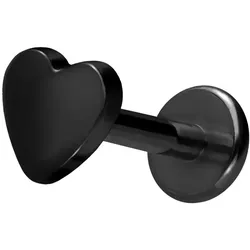 Titan Labret mit Innengewinde HERZ