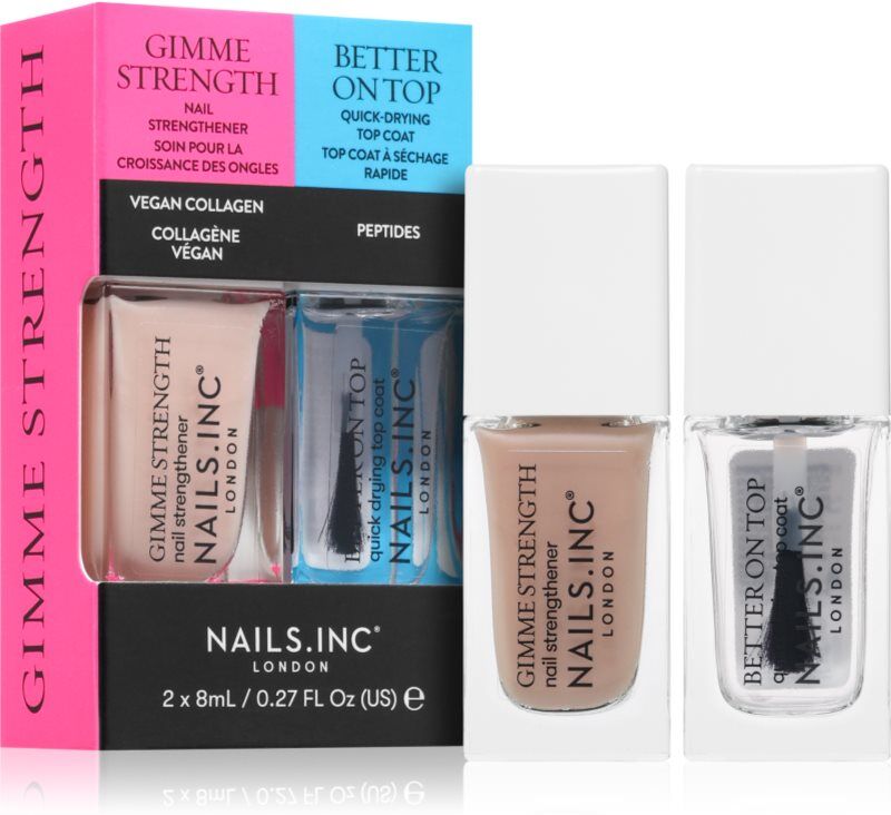 Nails Inc. Gimme Strength & Better On Top nail polish set