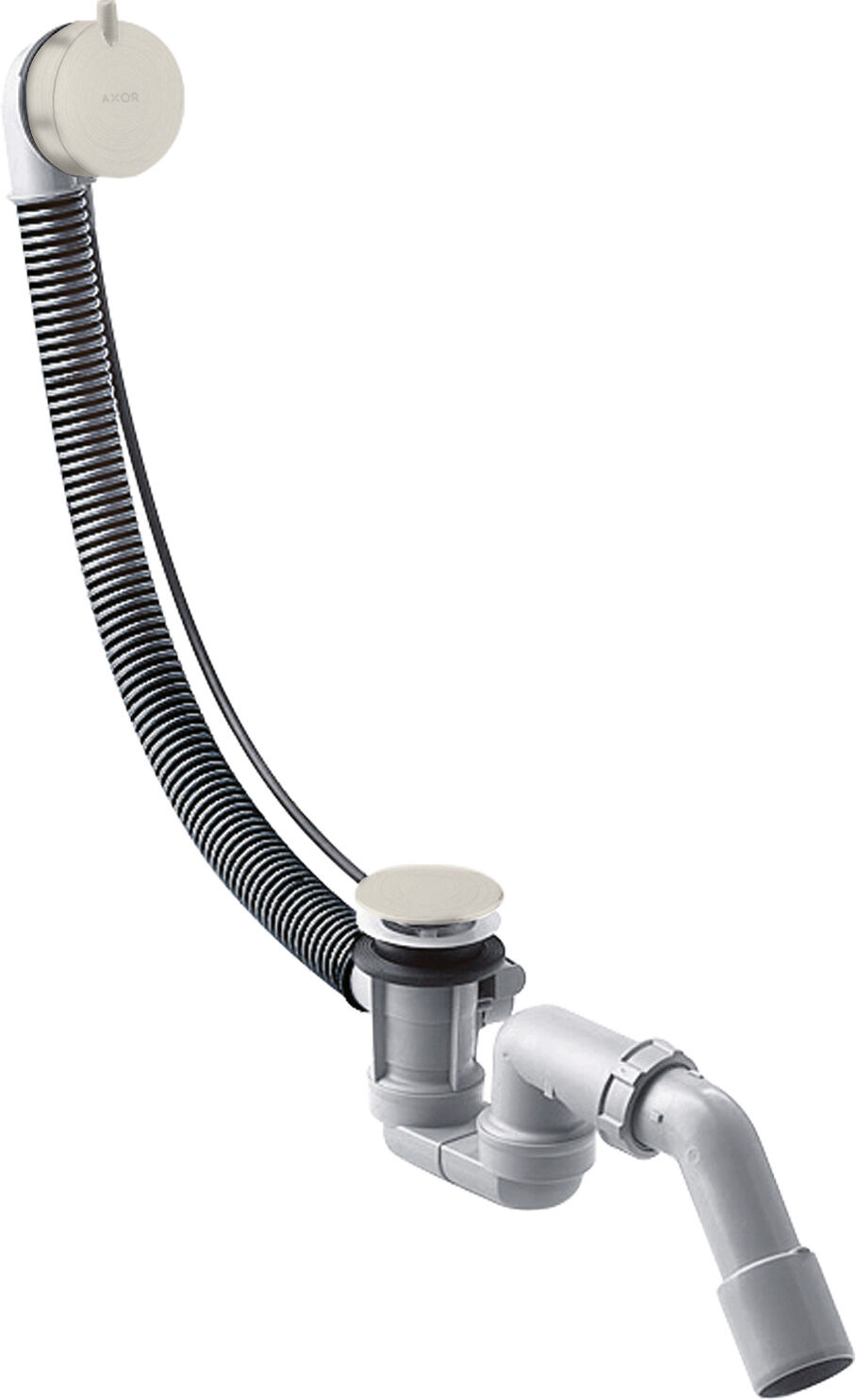 Hansgrohe Flexaplus set complet 58316800 set de vidage et trop-plein, optique inox