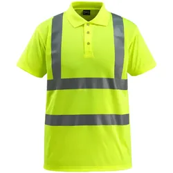 Warnschutz Polo-Shirt "BOWEN" Safe Light - 4XL - flourgelb
