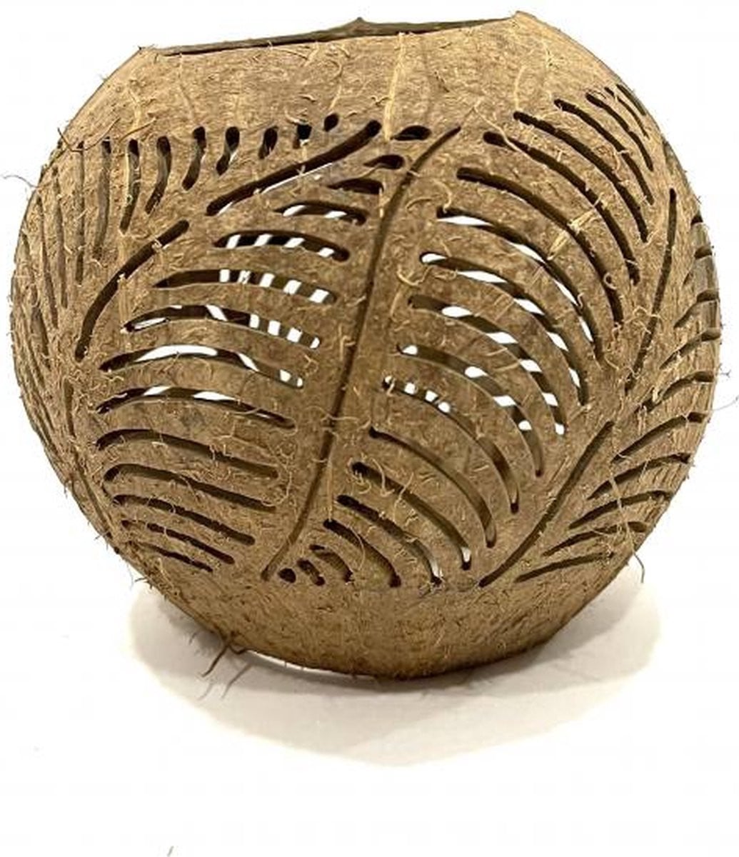Coconut leaf pilaar voor adults met tealight