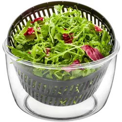 GEFU Salatschleuder Push It Ø 25 cm, Salatschleuder, Schwarz