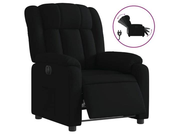 NEUF 2026  CHIC Fauteuil/Chaise inclinable SWEETY Moteur électrique Noir Tissu 78x92x98 cm FF2986