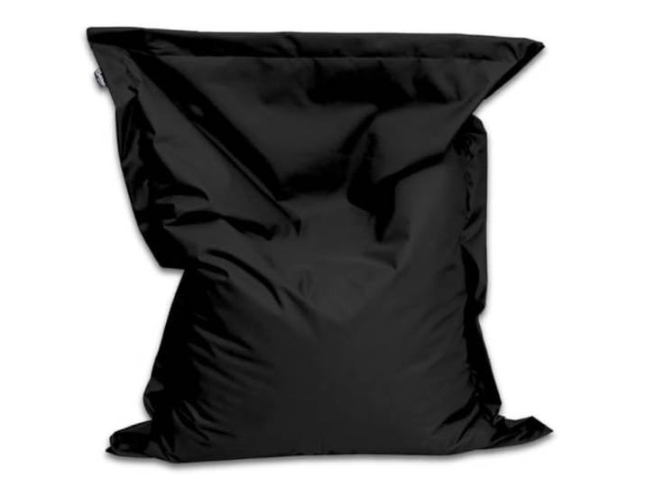 BuBiBag Sitzsack XXL 180x145 cm mit Füllung – Handgefertigt – Bean Bag Indoor & Outdoor – Riesensitzsack Liegekissen Gästebett – wasserabweisend – Schwarz