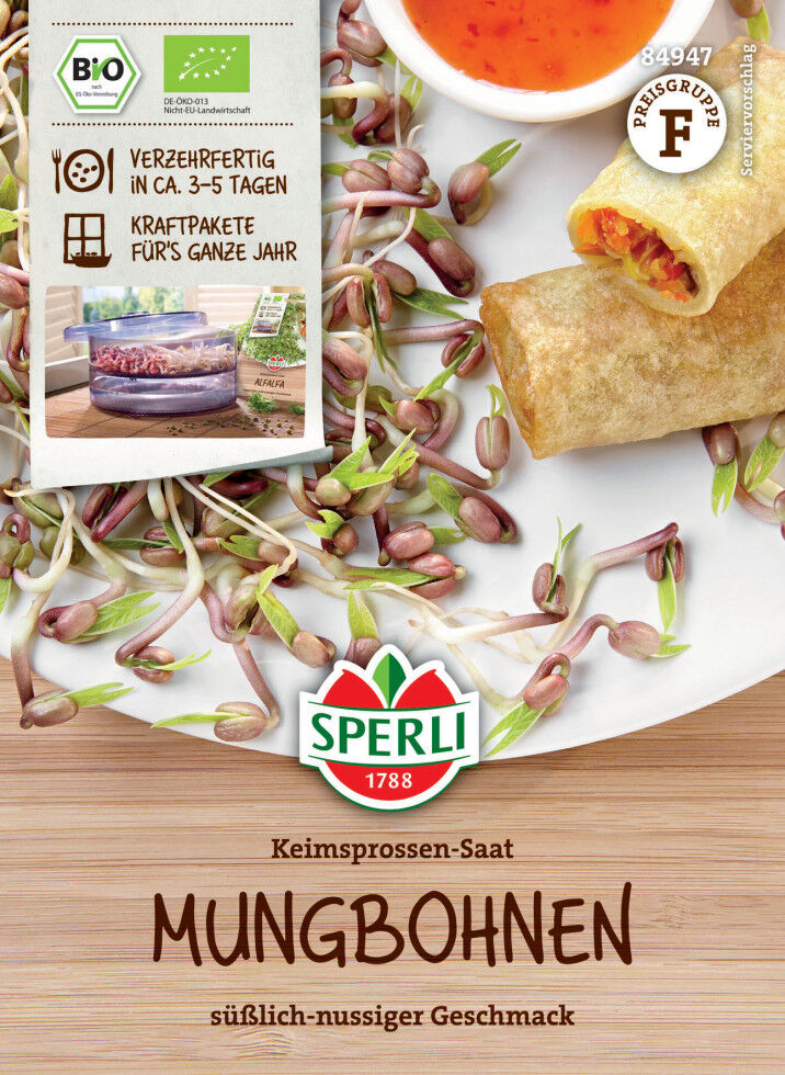 Sperli BIO Keimsprossen-Saat Mungbohnen