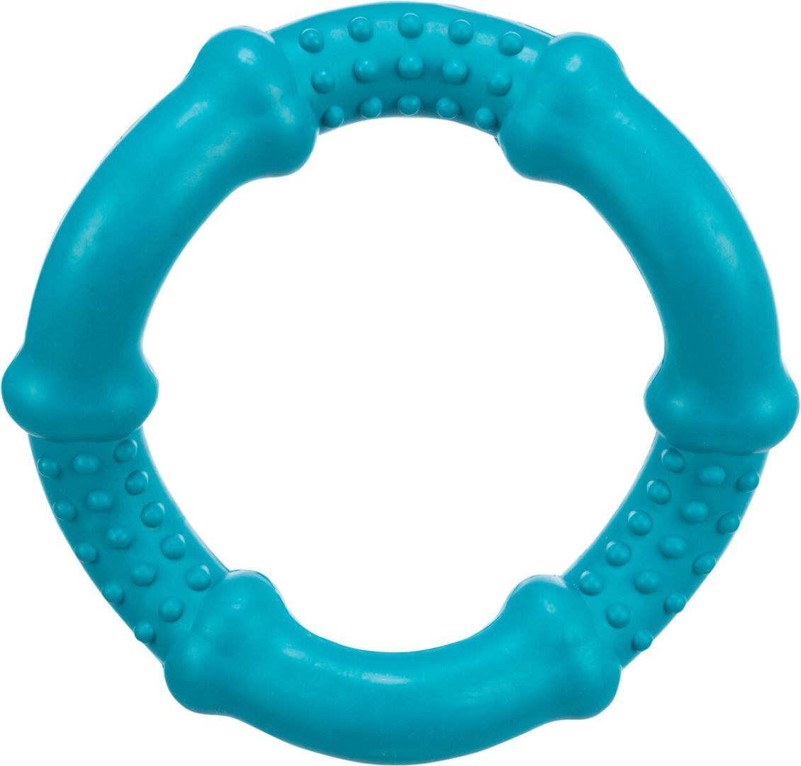 TRIXIE Aqua Toy Ring, gewellt, schwimmt, Naturgummi, Ø 15 cm