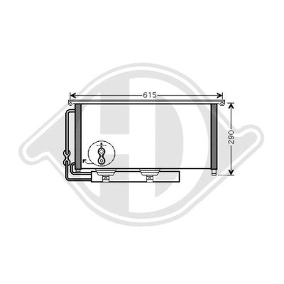 DIEDERICHS Kondensator, Klimaanlage DCC1684 für SMART