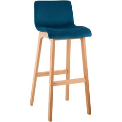 CLP Barhocker Hoover Samt Natura - Farbe: blau