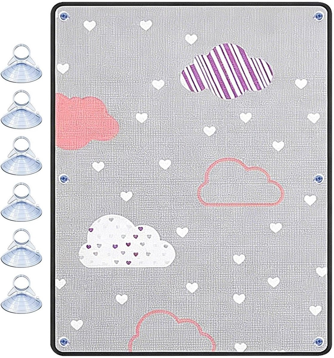 Zelfklevende zonwerende raamfolie voor privacy - Zwart - 60 x 100 cm