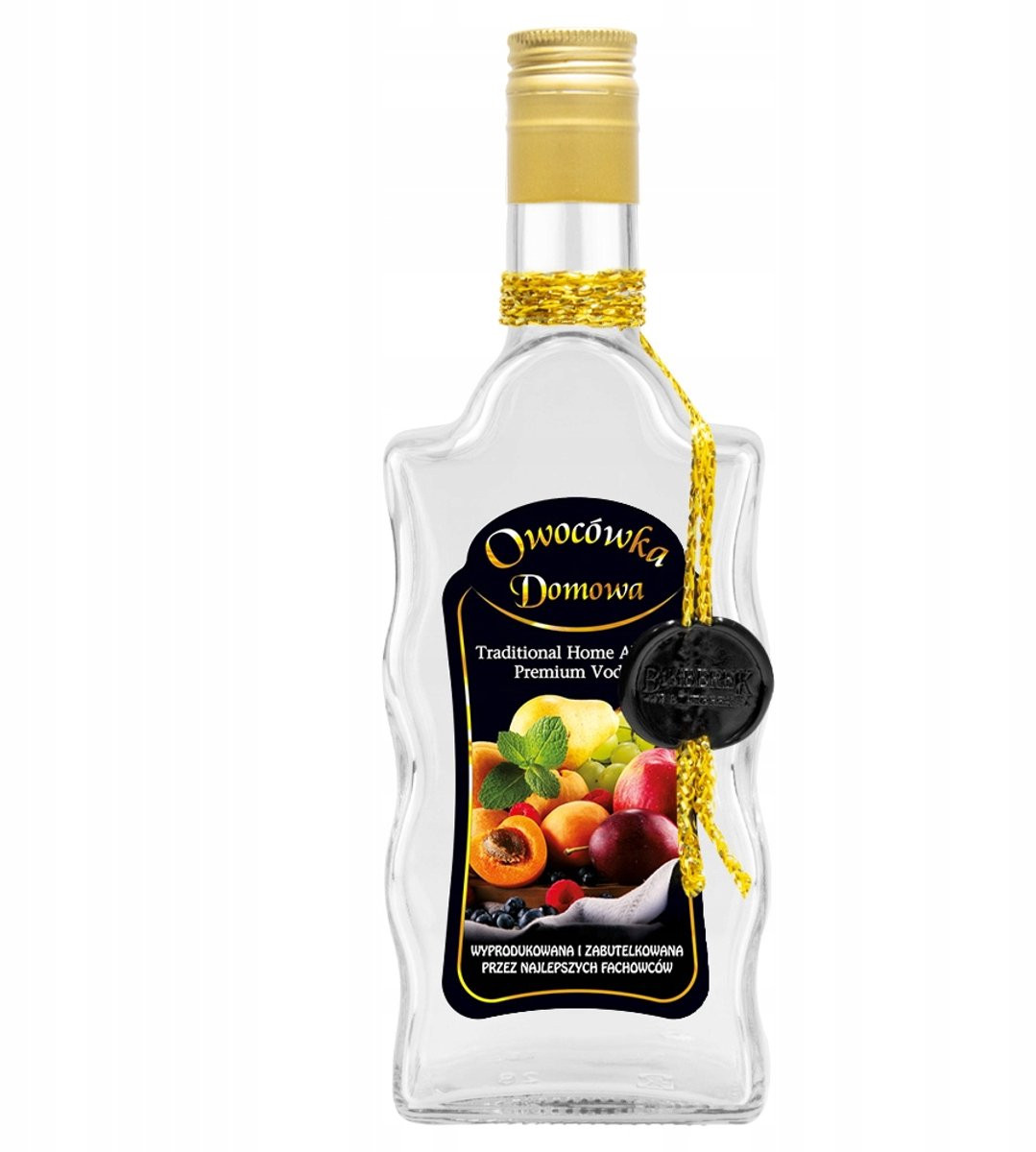 Bimberek Decoratieve Fles van Glas, 500ml, Zuur- en Roestbestendig