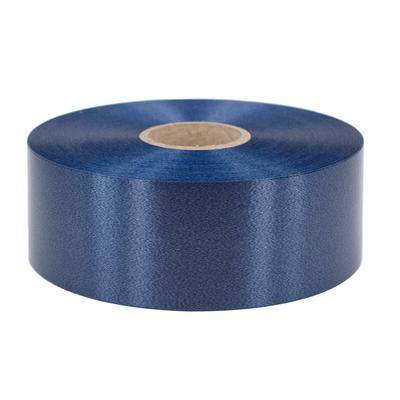 Star 100m Geschenkband Ringelband 50mm wasserfestes Kunststoff Dekoband Polyband zum Basteln Weihnachtssterne Autoschleifen Schleifenband Maibaum Blau