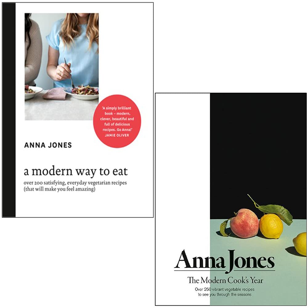 Fourth Estate A Modern Way to Eat & The Modern Cook's Year by Anna Jones - 2 Book Hardback Vegetarian Cookbook Set - Seasonal Recipes for Home Cooks