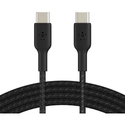 Belkin BoostCharge geflochtenes 1 m USB-C/USB-C Kabel, schwarz