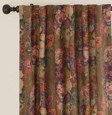 "Frances Floral Drapery Panel - 50"" x 84"" - Ballard Designs"
