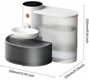 Uplifted Finds Smart Tipping Automated Rechargeable Pet Water Fountain (3L) white