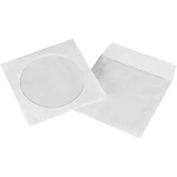 Hama CD-ROM Paper Sleeves - CD-Hülle - Kapazität: 1 CD - weiß (Packung mit 50)