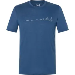 Super Natural, Herren, Funktionsshirt, Tri (L), Blau, L