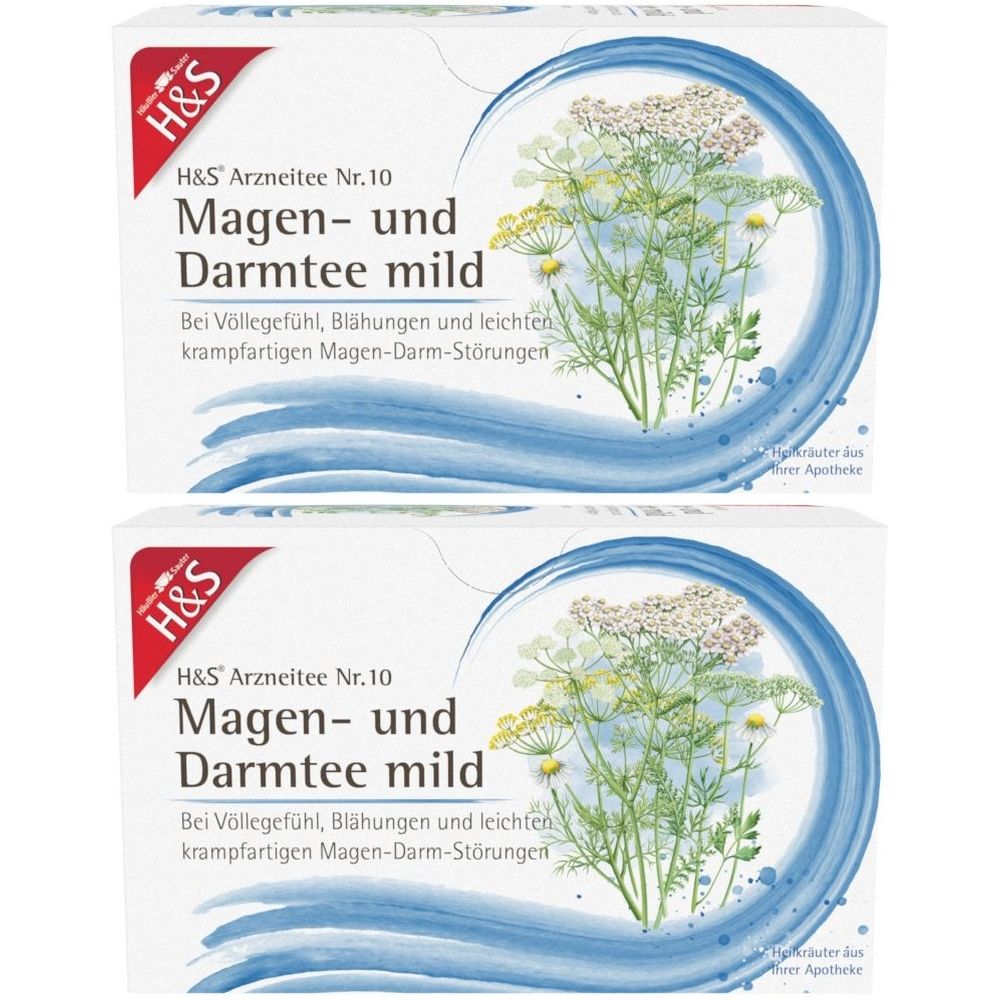 H&S Magen- und Darmtee mild Nr. 10 x2 2x20x2 g Filterbeutel