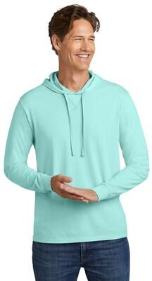 Allmade AL6305 Mineral Dye Organic Cotton Hoodie Top in Saltwater Blue size Small   Ringspun