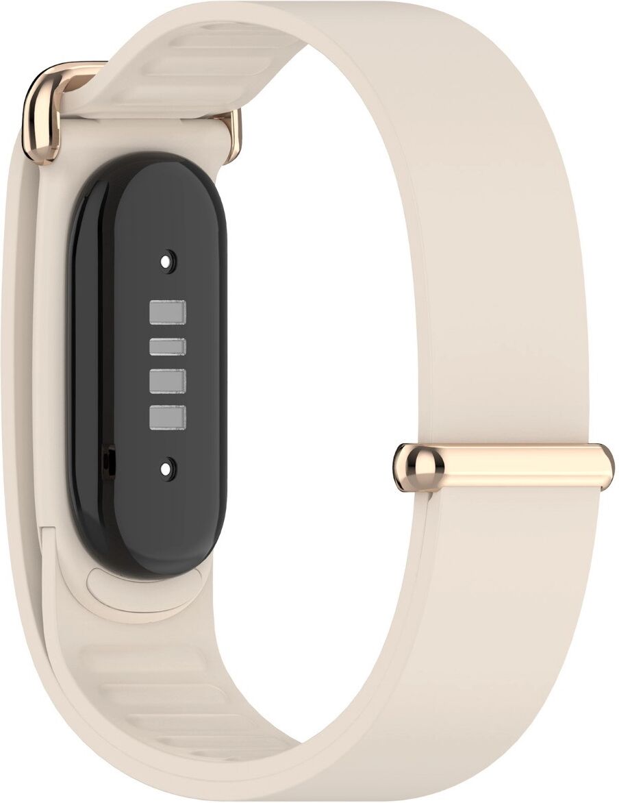 INF Silikon-Armband mit Metallverschluss – kompatibel mit Fitbit Air, weich hautfreundlich, mehrfarbig, 30.37cm x 1.73cm Beige