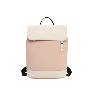Rucksack EMILY & NOAH "Rucksack E&N Le Havre RUE 09", Gr. B/H/T: 33cm x 36cm x 12cm, rosa (nude, kombi 649), Polyurethane, Rucksäcke Rucksack