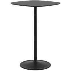 Muuto Soft Cafe Stehtisch, 70 x 70 cm, schwarz nanolaminat / schwarz