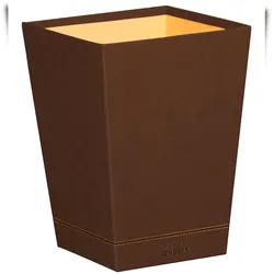 Rhodiarama Papierkorb aus Kunstleder, 27x27x32cm - Bronze 194617C