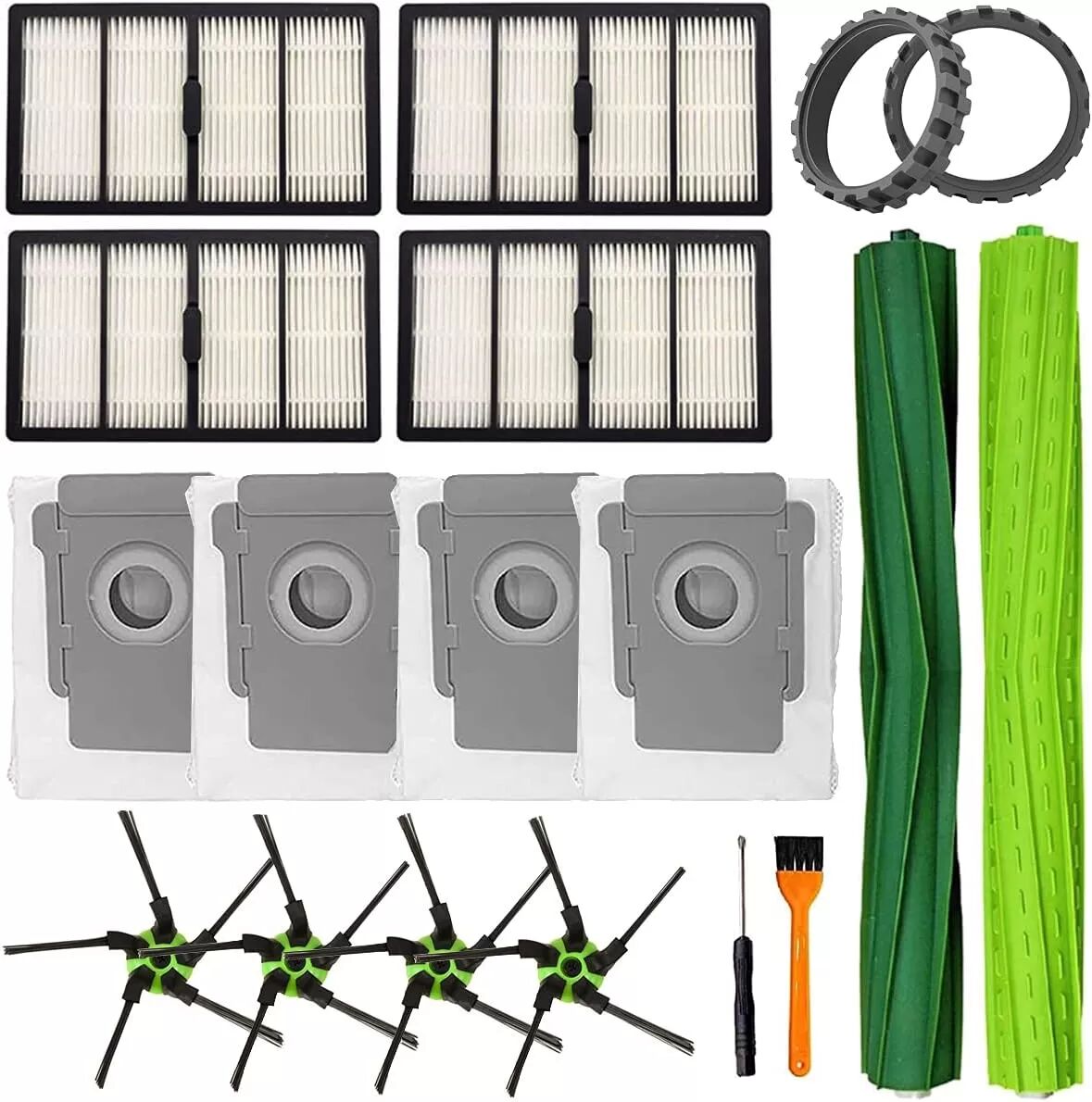 INF Accessoires d'aspirateur pour iRobot Roomba S9 (9150), S9 Plus (9550)