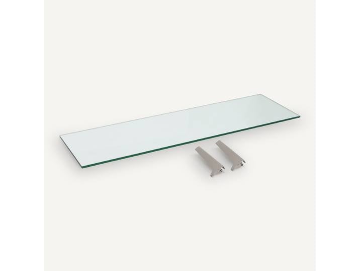 AM.PM Etagère L110 cm verre trempé, pour bibliothèque modulable ARCHIVITA XL Gris Nickel Satiné