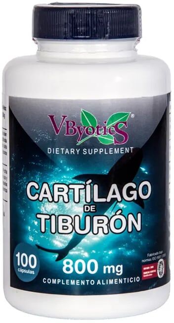 V Byotic Cartilago De Tiburon 800 mg 100 Caps