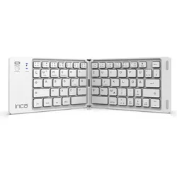Inca IBK-580BT Tastatur Heimbüro USB + Bluetooth QWERTY Weiß