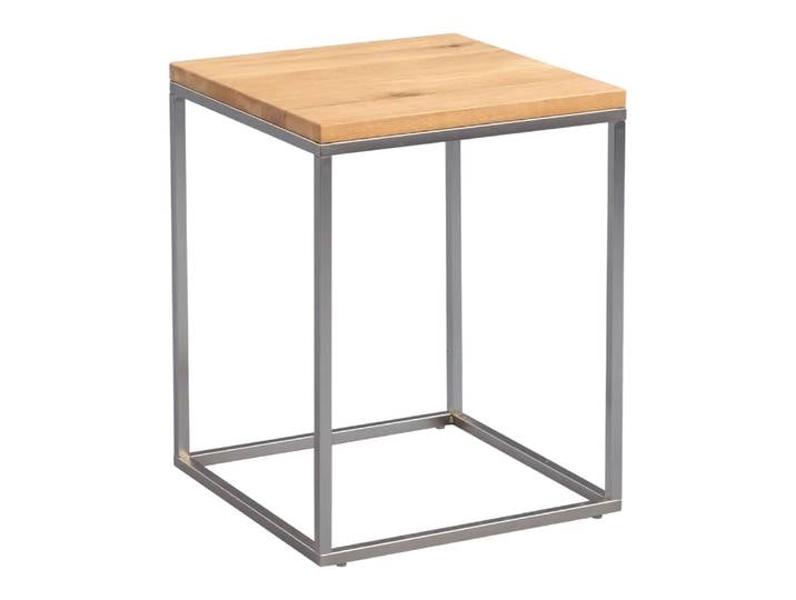 Beistelltisch Ralf, Johann Jakob, wildeichefarbig/chromfarbig, Holz