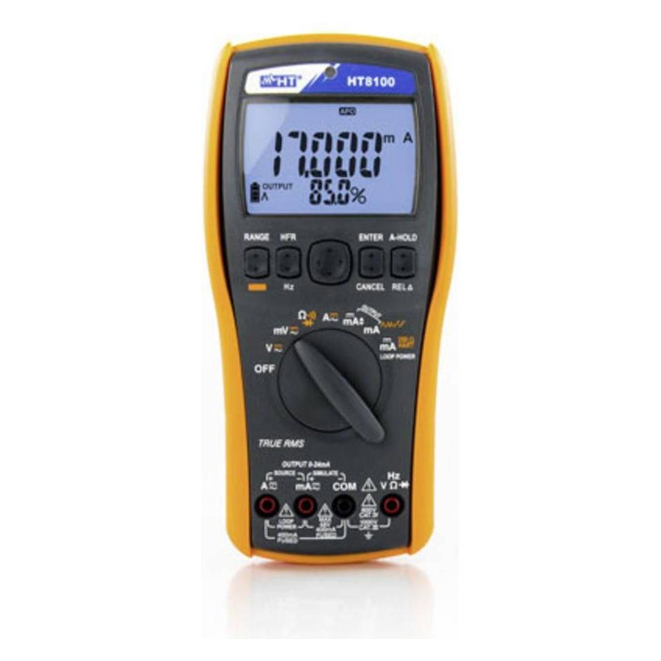 HT Instruments HT8100 Kalibrator Kalibriert nach Werkss (CAT III 1000V, CAT IV 600V, Hand-Multimeter) (1009450)