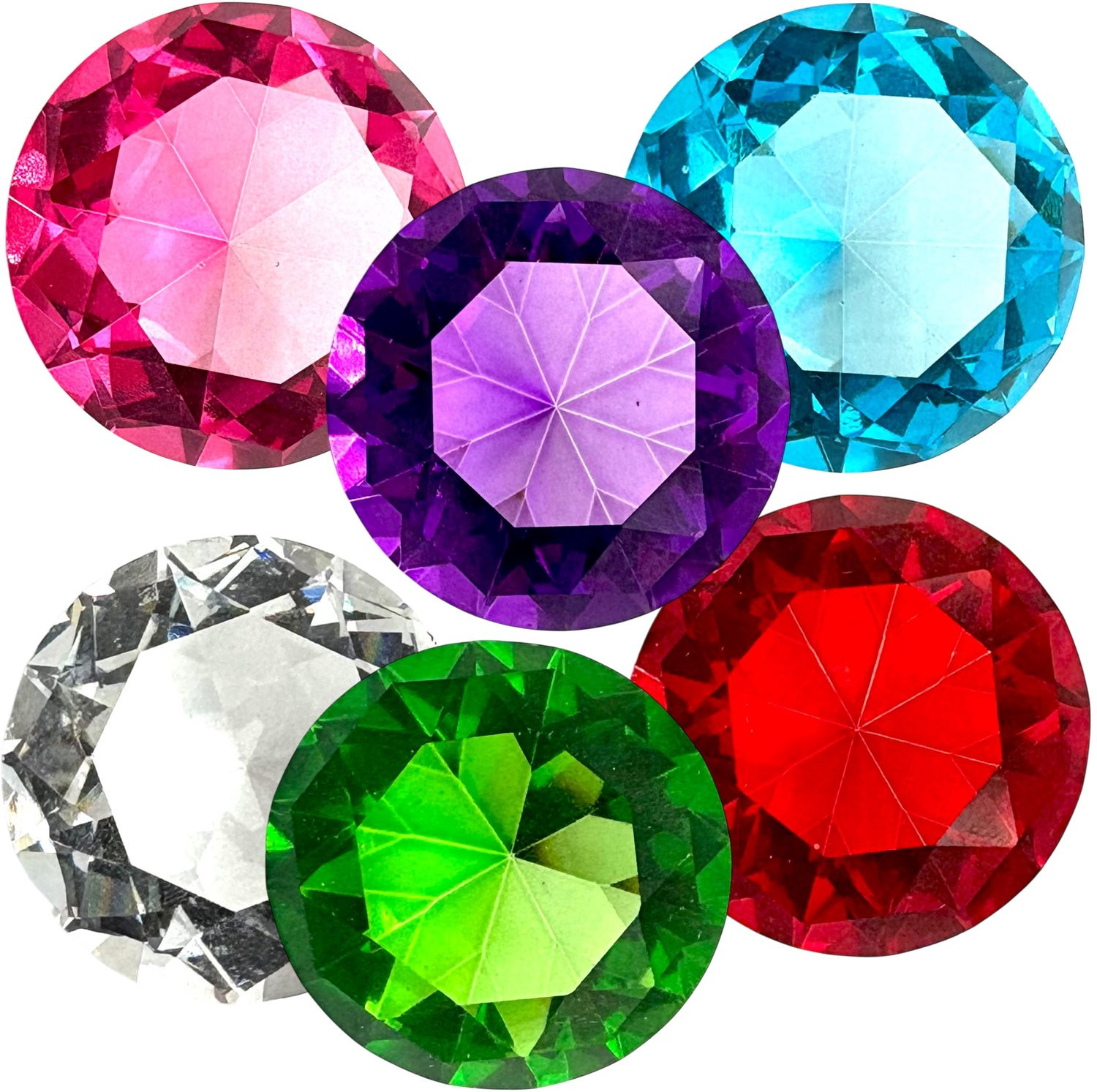 Decoratieve Diamanten Set - 6 Stuks Kristallen Decoratie