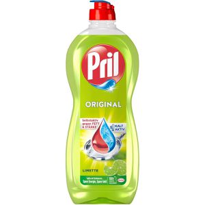 Pril Spülmittel Original Limette, selbstaktive Fettlösekraft, kaltaktiv, Flasche, 675 ml