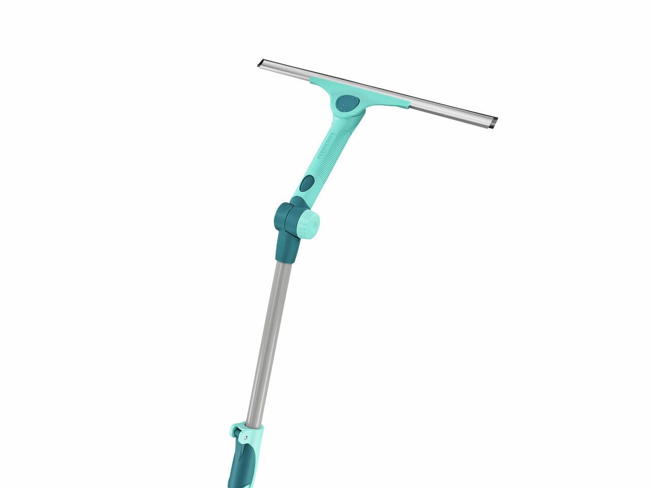 LEIFHEIT 2in1 XL Pro Reach Fensterabzieher 40,0 cm mit Gelenk, türkis 51523