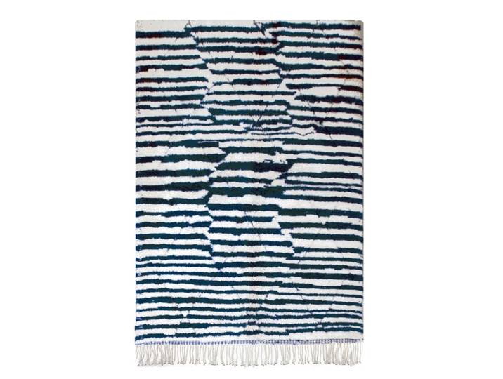 Tapis berbère à rayures pure laine 140 x 200 cm