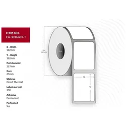 Capture, Etikettenrolle, Label 102 x 192mm, Core 25mm