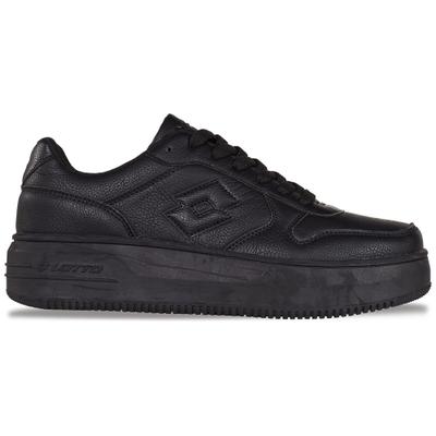 Plateausneaker LOTTO, Damen, Gr. 37, schwarz, Synthetik, Schuhe Plateausneaker, - auf leicht erhöhter Sohle