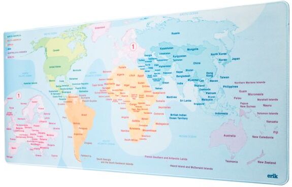 Grupo Erik The Places You'll Go XL Muismat-World Map (PC) Nieuw