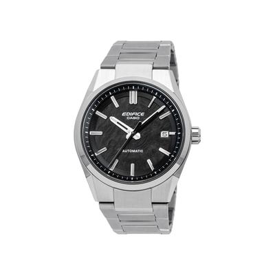 Automatikuhr CASIO EDIFICE, edelstahlfarben, schwarz, Armbanduhren, Herren, Automatikuhr, Armbanduhr, Damenuhr, Herrenuhr, Mechanische Uhr, Edelstahlarmband
