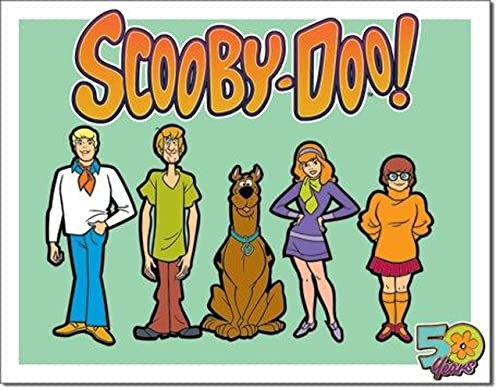 Desperate Enterprises Scooby Doo 50 jaar metalen bord