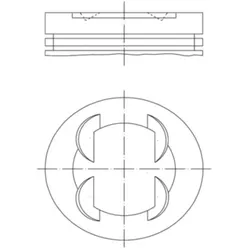 Kolben MAHLE 681 PI 00109 000 für Hyundai Kia Sonata V Optima IX35 Cerato II