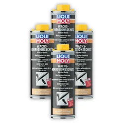 4x Korrosionsschutz LIQUI MOLY 6104 Wachs Konservierungswachs braun/transparent 1L