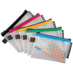 Exacompta Tasche EVA mit Reißverschluss, flexibel aus PP, DIN A6