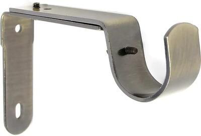 Urbanest "Long Adjustable Solid Zinc Curtain Rod Bracket Wall Holder, Fits to 1"", 1-1/8"", and 1-1/4"" Rod"