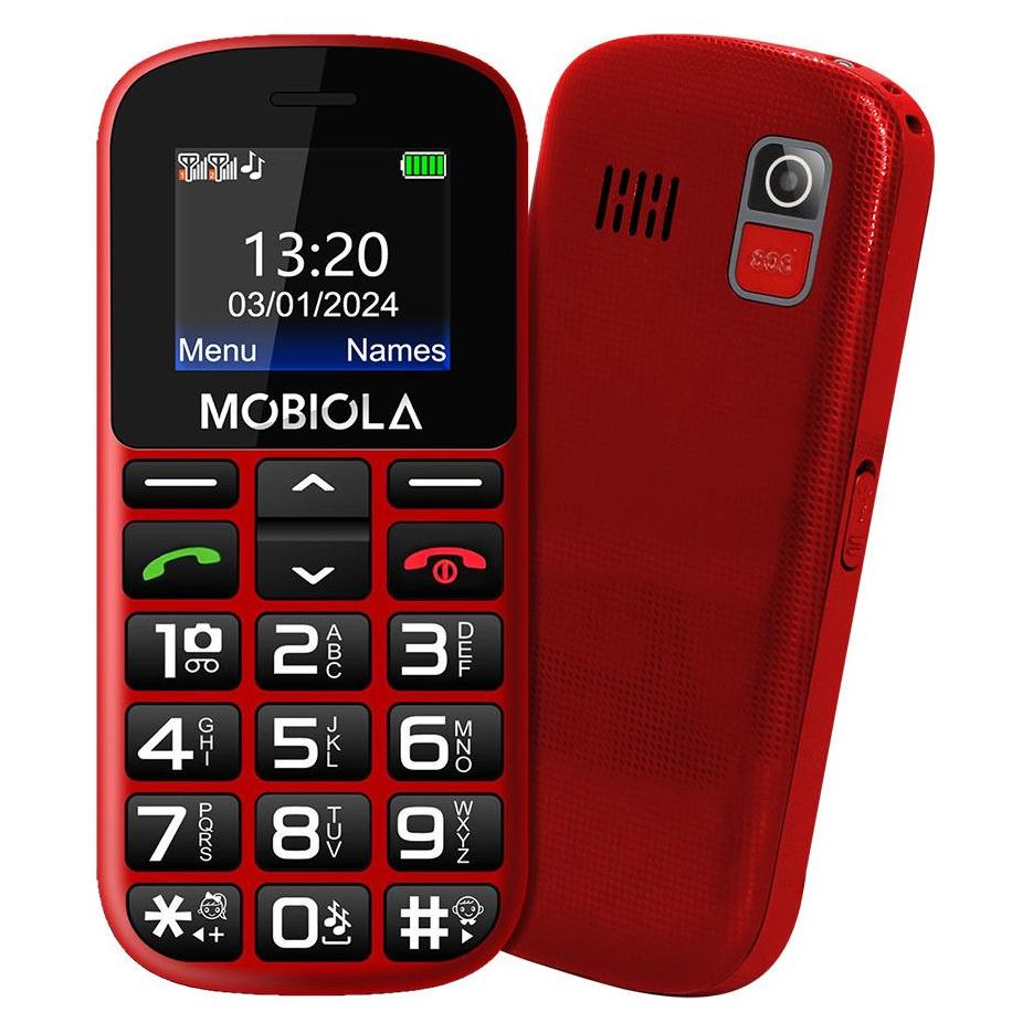Vega Gsm-Telefon Mobiola Mb200 2g-Telefon Für Senioren Rot (53547990)